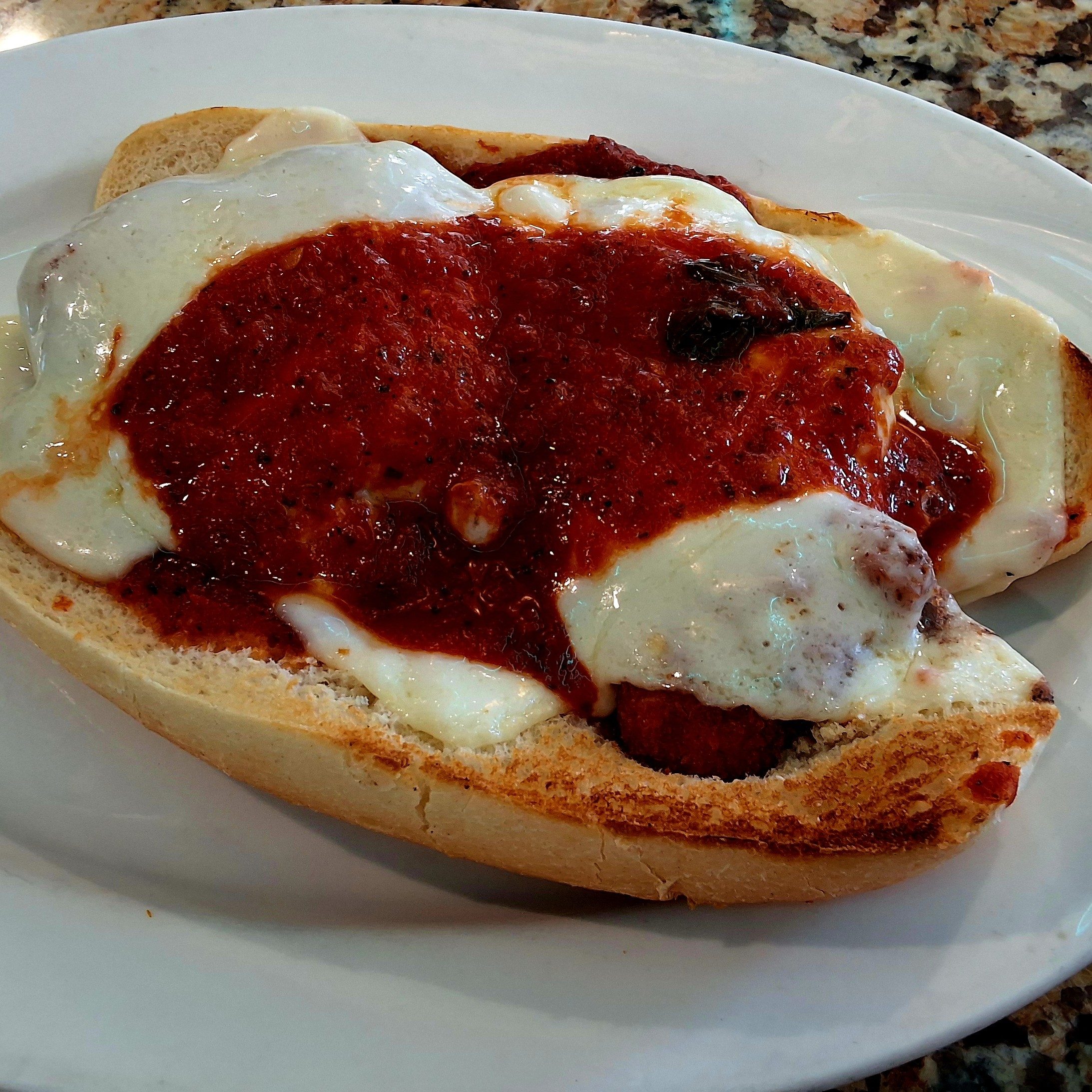 Chicken Breast Parmigiana Sandwich.
