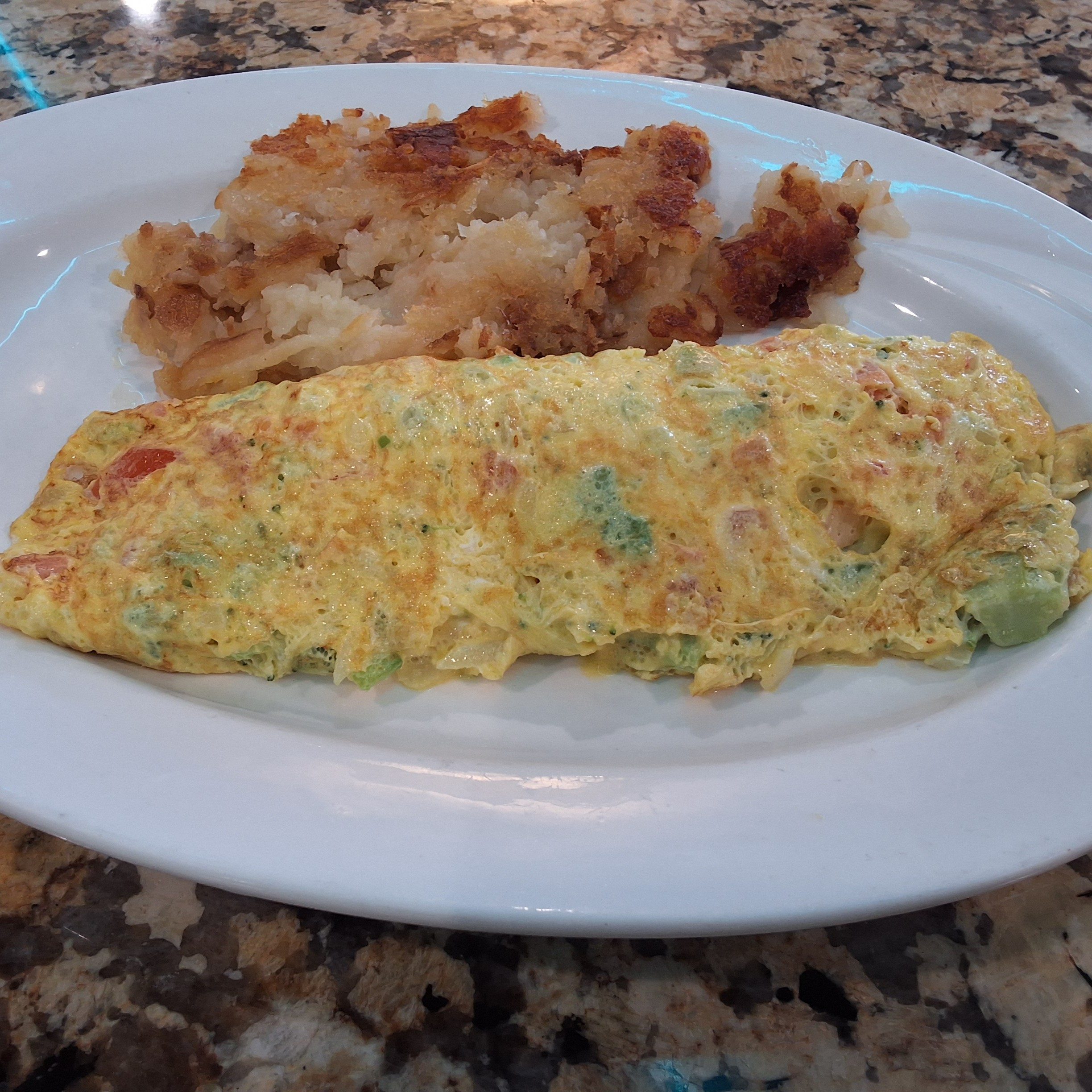 Vegetable Omelette.