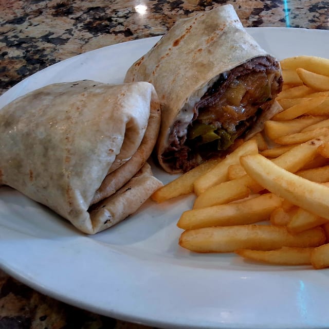 Philly Cheese Steak Wrap.