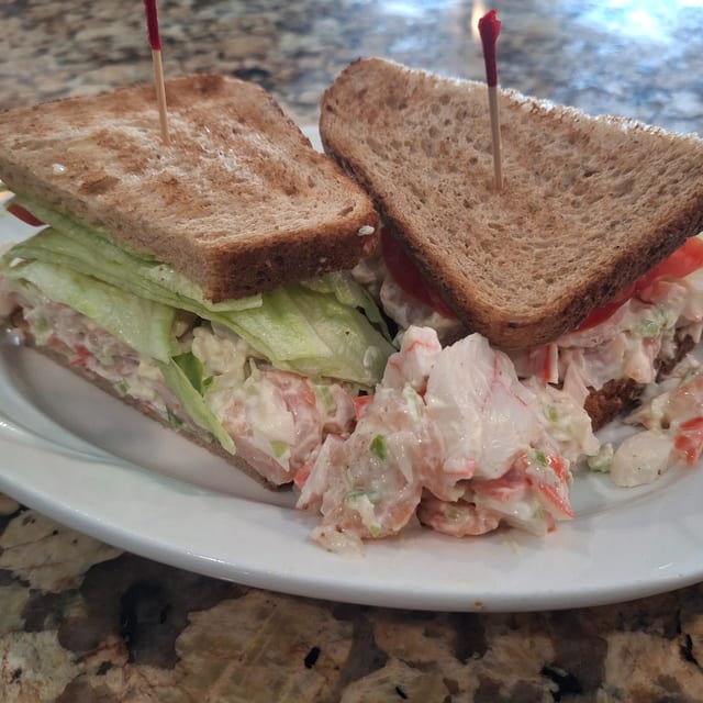 Seafood Salad Sandwich.