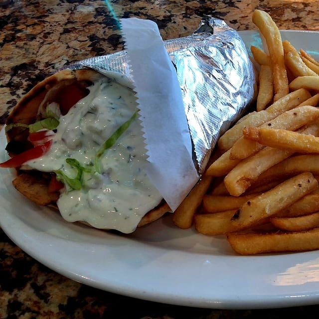 Chicken Gyro Sandwich.