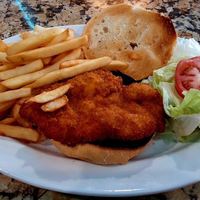 Breaded Chicken Sandwich.