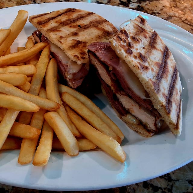 Chicken Cordon Bleu Panini.