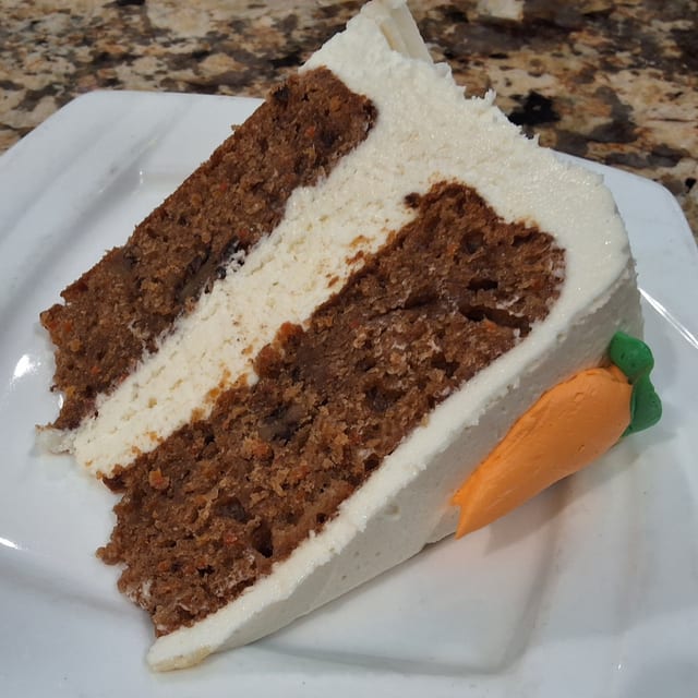 CARROT CAKE.