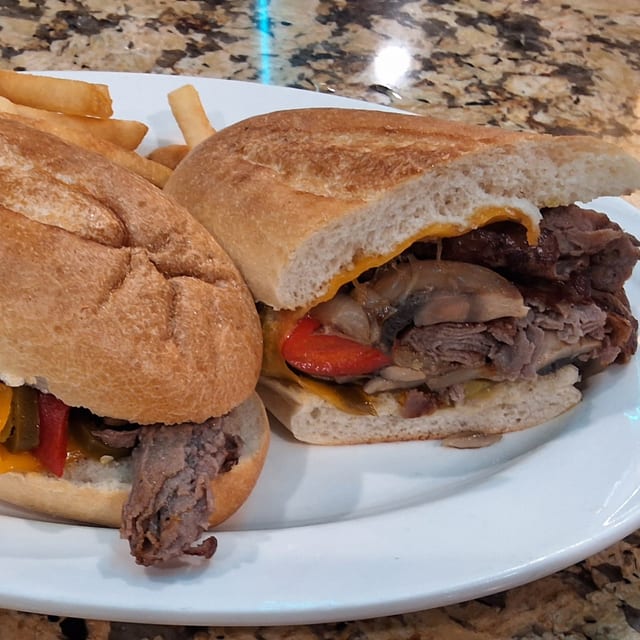 Southwestern Cheese Steak Sandwich.