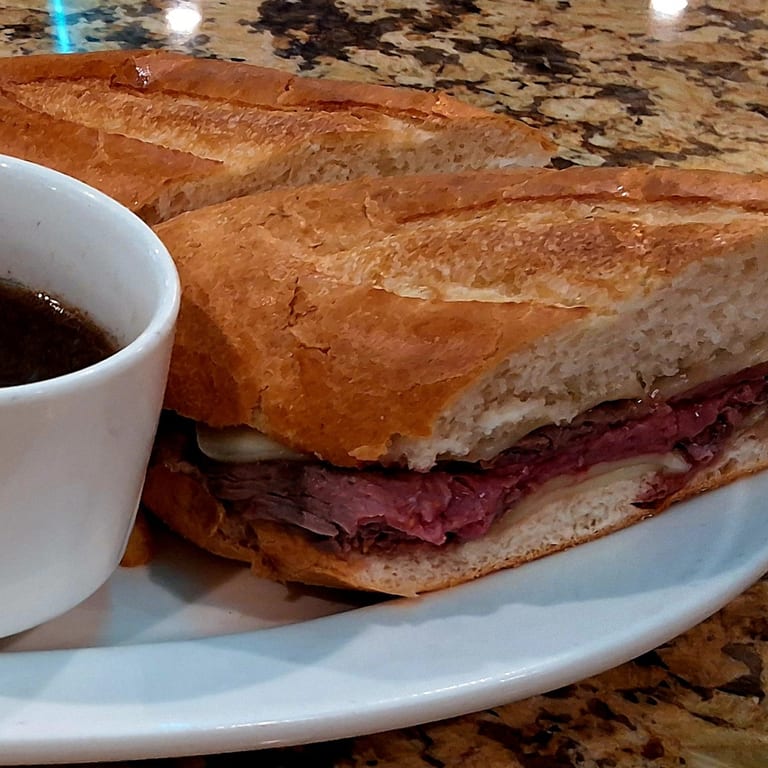 Delicious French Dip Sandwich