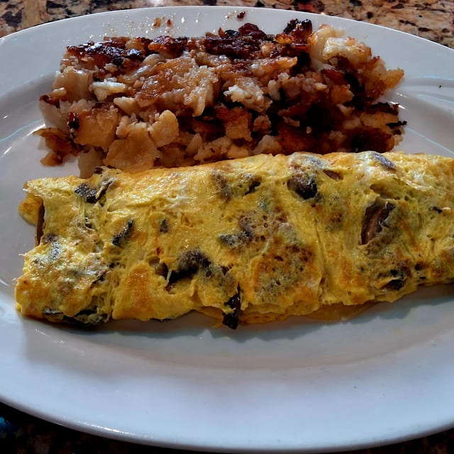 Mushroom Omelette.