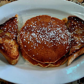 French Toast and Pancake Combo