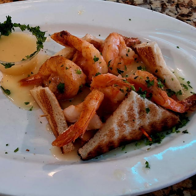 Broiled Jumbo Shrimp.