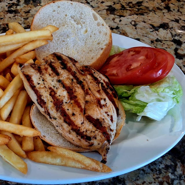 Grilled Chicken Breast Sandwich.