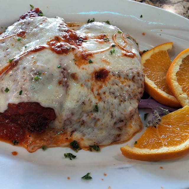 Chicken Parmigiana.