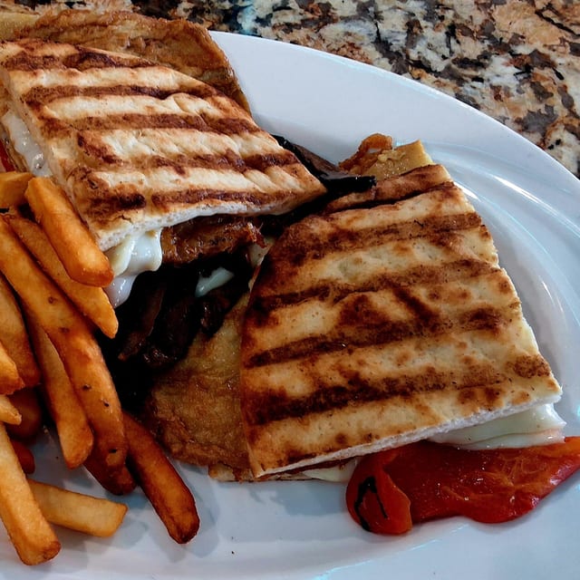 Grilled Chicken Portobello Panini.