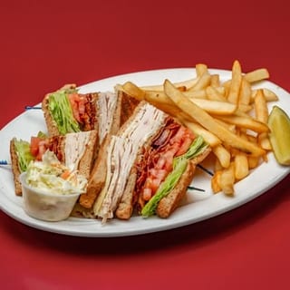 Roast Turkey and Bacon Club Sandwich