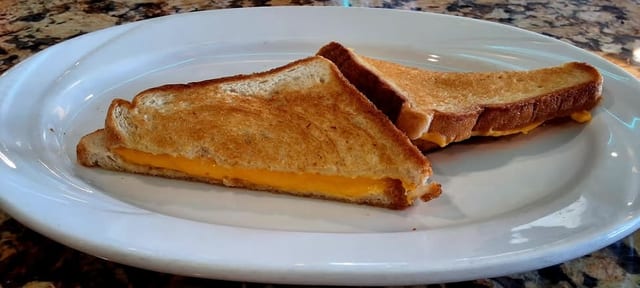 Grilled Mozzarella Cheese Sandwich.