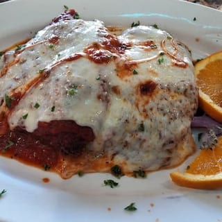 Chicken and Cheese Ravioli Parmigiana